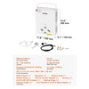 VEVOR Portable Propane Water Heater, 6L Tankless Outdoor Water Heater, 41000 BTU 1.58 GPM Instant Hot Water, with Accessory Set + Regulator for RV Camping Trips Cabins Barns