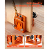 VEVOR Pocket Hole Jig Kit, 0.47 to 1.89 in Adjustable, Jig Pocket Hole System with Step Drill, Hex Wrench, Drill Stop Ring, Square Drive Bit, Plugs and Screws, Reinforced Metal Frame, for Woodworking