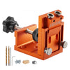 VEVOR Pocket Hole Jig Kit, 0.47 to 1.89 in Adjustable, Jig Pocket Hole System with Step Drill, Hex Wrench, Drill Stop Ring, Square Drive Bit, Plugs and Screws, Reinforced Metal Frame, for Woodworking