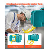 VEVOR Portable Eye Wash Station 8 Gal, OSHA-Approved Eyewash Station Wall-Mounted/On Flat Surface, Emergency Eye Wash Unit with 2 Sprays, First Aid Eyewash Units for Schools, Labs, Factories, Green