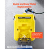 VEVOR Portable Eye Wash Station 14 Gal, OSHA-Approved Eyewash Station Wall-Mounted/On Flat Surface, Emergency Eye Wash Unit with 2 Sprays, First Aid Eyewash Units for Schools, Labs, Factories, Yellow