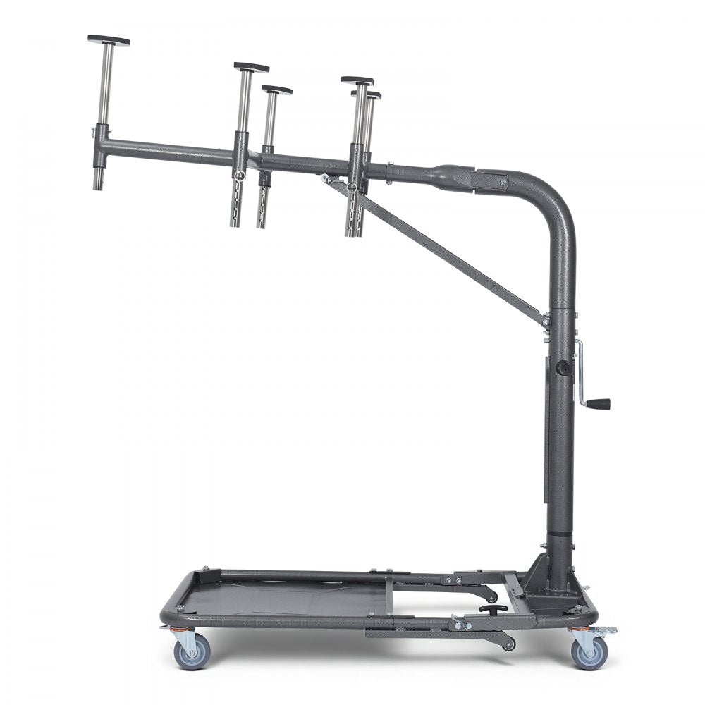 VEVOR Hard Top Remover Lift, 220 lbs, Foldable Jeep Hardtop Removal and Storage System, Easy One-Person Operation, Adjustable Height, for Jeep Wrangler YJ, TJ, JK, JL, 4XE, Ford Bronco 4 Door & 6 Gen+