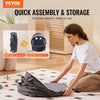 VEVOR Portable Baby Bassinet, On-The-Go Baby Dome with Canopy & Developmental Toys, Quick-Folding Travel Crib, Lightweight Baby Cradle Infant Bed for Indoors/Outdoors, Suitable for 0-6 Months Newborns