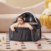 VEVOR Portable Baby Bassinet, On-The-Go Baby Dome with Canopy & Developmental Toys, Quick-Folding Travel Crib, Lightweight Baby Cradle Infant Bed for Indoors/Outdoors, Suitable for 0-6 Months Newborns