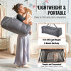 VEVOR Baby Travel Crib and Play Yard, Folding Baby Playpen with Zipper Gate & Soft Mattress, Portable Toddler Crib with Breathable Mesh, Travel Bag, Indoor/Outdoor Kids Activity Center for 0-36 Months