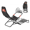 VEVOR Portable Racing Wheel Stand, Foldable & Adjustable Steering Sim Wheel Stand, 18.5 in Seat Inner Width, Compatible with Logitech G923/G920/G29, Thrustmaster T248P, Fanatec, Hori, Mad Catz, Black