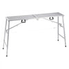 VEVOR Work Platform, 4 Gear Adjustable Height, Folding Alloy Steel Step Ladder, Portable Scaffolding Platform, 880 lb Load Capacity, Non-Slip Rubber Feet, Drywall Painting Stool, Cleaning & Washing