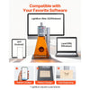 VEVOR 2-in-1 Dual Laser Engraver, 10,000 mm/s High Speed, Portable 20W Blue and 2W IR Laser Engraving Machine, 6.3 x 5.5 in Engraving Area, Manual & Auto Focus, DIY Engraver Tool, for Wood Acrylic
