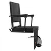 VEVOR Stadium Seat, Portable Bleacher Seat with Armrest, Back Support and Thick Cushion, Bench Chair for Bleacher Includes Shoulder Strap, Hooks, Cup Holder, Black Football Bleachers Seats, 1PCS