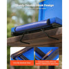 VEVOR Stadium Seat, Folding Bleacher Seat with Back Support & Thick Cushion, Padded Stadium Seats for Bleacher Includes Shoulder Strap, Hooks, Cup Holder, and Side Pocket, Blue Bleachers Chair