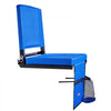 VEVOR Stadium Seat, Folding Bleacher Seat with Back Support & Thick Cushion, Padded Stadium Seats for Bleacher Includes Shoulder Strap, Hooks, Cup Holder, and Side Pocket, Blue Bleachers Chair