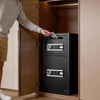 VEVOR Double Door Safe Box, 3.3 Cu. Ft, Heavy Duty Home Safe with Electronic Keypad, Anti-Theft, Digital Safety Lock Box with Key, Drop Slot, for Money, Firearm, Jewelry, Document, Valuables, Black