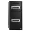 VEVOR Double Door Safe Box, 3.3 Cu. Ft, Heavy Duty Home Safe with Electronic Keypad, Anti-Theft, Digital Safety Lock Box with Key, Drop Slot, for Money, Firearm, Jewelry, Document, Valuables, Black
