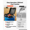 VEVOR Fuel Transfer Pump 12V DC 12 GPM Portable Electric Diesel Pump Kit, for Gasoline Diesel and Kerosene, 1/4 HP Motor, Cast Iron Housing, with Manual Fuel Nozzle, Discharge Hose, Filter Screen