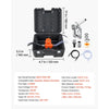 VEVOR Fuel Transfer Pump 12V DC 12 GPM Portable Electric Diesel Pump Kit, for Gasoline Diesel and Kerosene, 1/4 HP Motor, Cast Iron Housing, with Manual Fuel Nozzle, Discharge Hose, Filter Screen