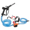 VEVOR Fuel Transfer Pump 12V DC 3.7 GPM Portable Electric Diesel Pump Kit, for Gasoline Diesel and Kerosene, 1/4 HP Motor, Cast Iron Housing, with Manual Fuel Nozzle, Discharge Hose, Filter Screen