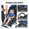 VEVOR Lightweight Stroller, Compact Easy Fold MultiPosition Recline Canopy Backrest, Carbon Steel Frame, Large Storage Basket, Umbrella Toddler Baby Stroller for Travel and More, Black/Blue