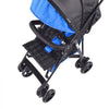 VEVOR Lightweight Stroller, Compact Easy Fold MultiPosition Recline Canopy Backrest, Carbon Steel Frame, Large Storage Basket, Umbrella Toddler Baby Stroller for Travel and More, Black/Blue