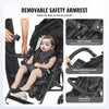 VEVOR Lightweight Stroller, Compact Easy Fold MultiPosition Recline Canopy Backrest, Carbon Steel Frame, Large Storage Basket,Cup Holder, Umbrella Toddler Baby Stroller for Travel and More, Black