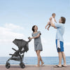 VEVOR Lightweight Stroller, Compact Easy Fold MultiPosition Recline Canopy Backrest, Carbon Steel Frame, Large Storage Basket,Cup Holder, Umbrella Toddler Baby Stroller for Travel and More, Black