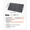 VEVOR 100W Foldable Solar Panel, 24% High-Efficiency Portable Monocrystalline Solar Panel Charger with MC4 Output, USB-A, Type-C & DC Ports, IP65 Waterproof for Power Stations, Camping, Hiking Trips