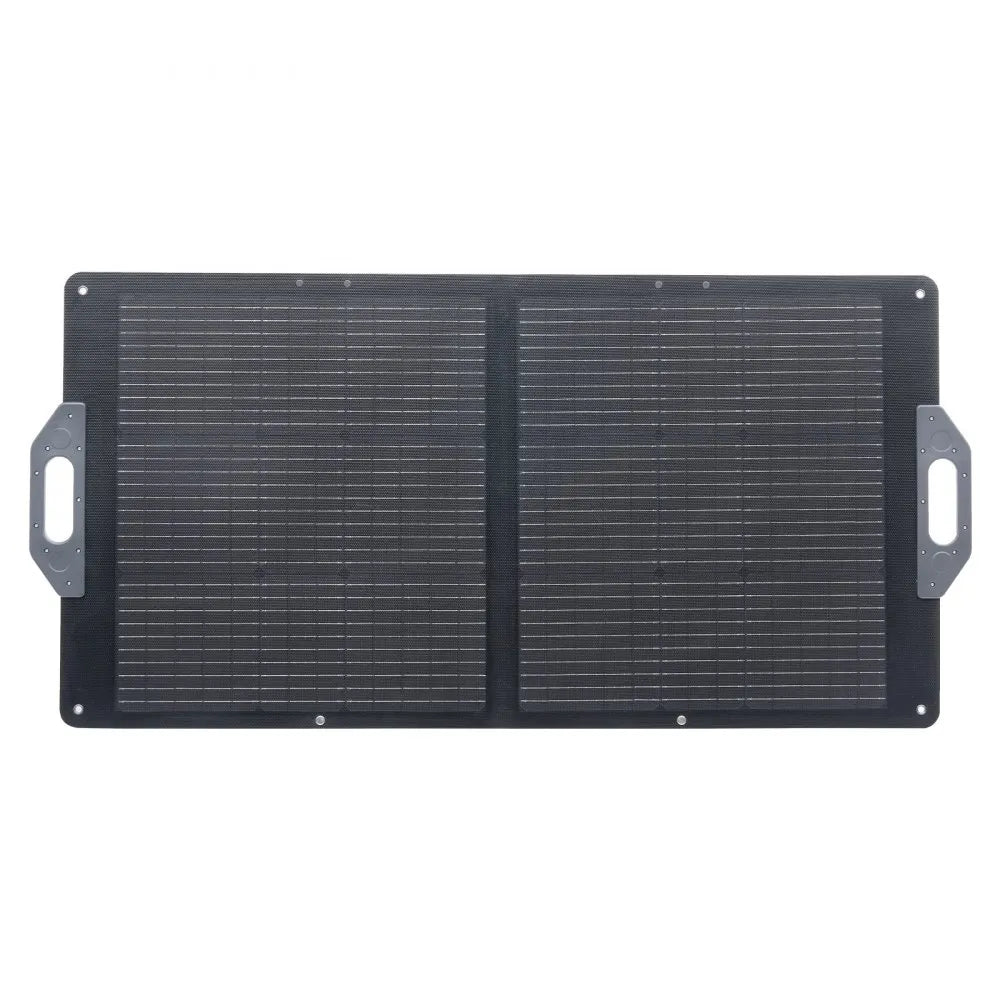 VEVOR 100W Foldable Solar Panel, 24% High-Efficiency Portable Monocrystalline Solar Panel Charger with MC4 Output, USB-A, Type-C & DC Ports, IP65 Waterproof for Power Stations, Camping, Hiking Trips