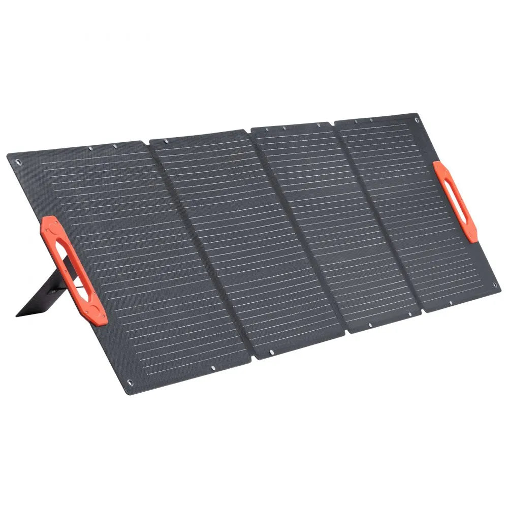 VEVOR 150W Foldable Monocrystalline Solar Panel, 23% Efficiency Portable ETFE Mono Solar Panel Charger with MC4 Output, Type-C, QC3.0 USB & DC Ports, IP67 Waterproof for Power Stations Camping Hiking