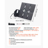 VEVOR 60W Foldable Solar Panel Charger, 16BB N-Type Monocrystalline Solar Panel 24% Efficiency, Lightweight Portable with MC4 Output, Type-C, USB-A & DC Ports for Power Stations Camping Hiking
