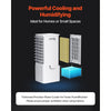 VEVOR Portable Air Conditioner, 9L 550 CFM Swamp Cooler Air Conditioner with 12H Timer & Remote Control, 3-Speed Evaporative Air Cooler with 2 Ice Boxes, Quiet & Movable, Ideal for Outdoor Indoor Use