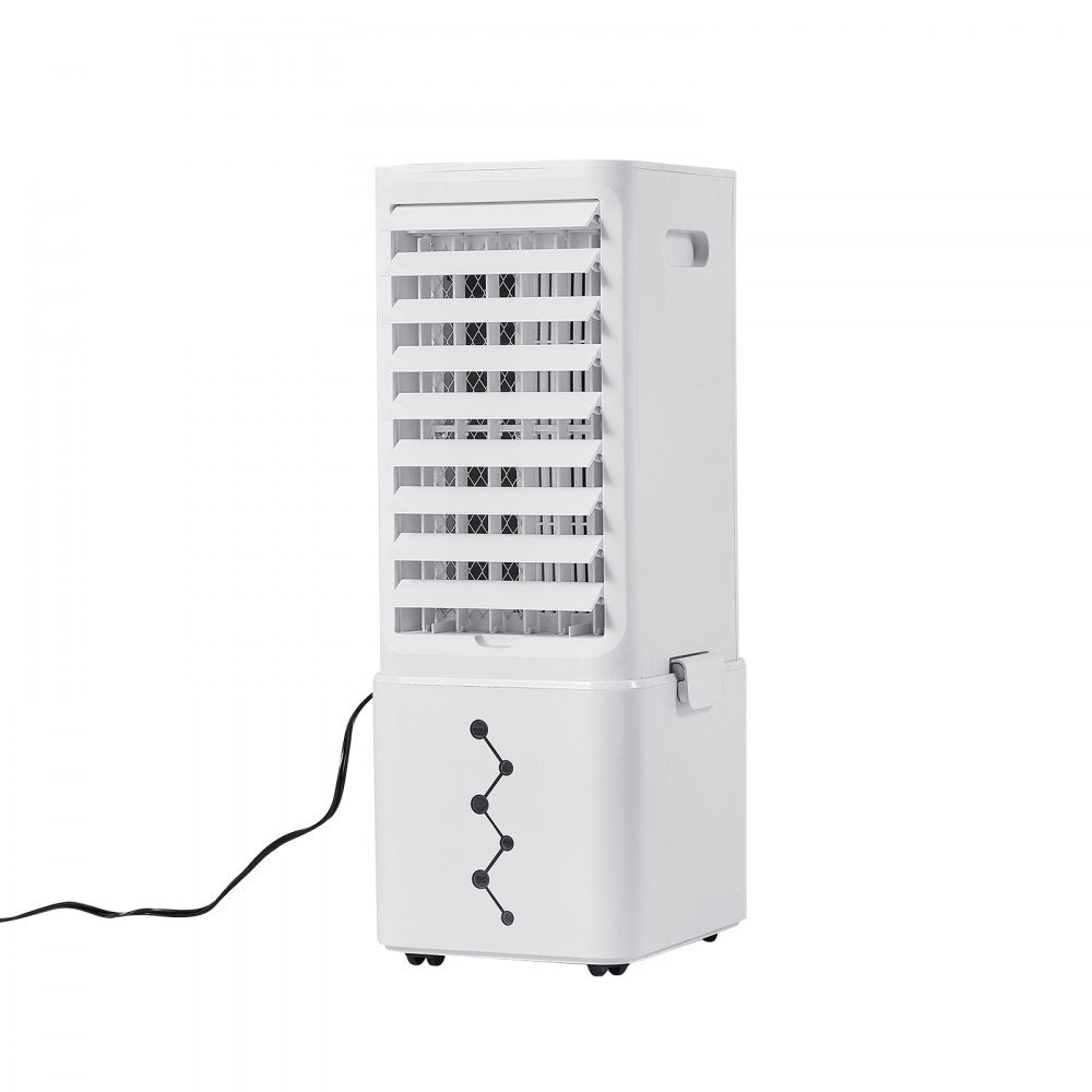 VEVOR Portable Air Conditioner, 9L 550 CFM Swamp Cooler Air Conditioner with 12H Timer & Remote Control, 3-Speed Evaporative Air Cooler with 2 Ice Boxes, Quiet & Movable, Ideal for Outdoor Indoor Use