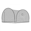 VEVOR Baseball Batting Cage, 12 x 10.2 x 7.6 FT Freestanding Hitting Net, for Outdoor Practice, 4-Ply Knotless Polyester Netting, Pitching Machine Opening, Baseball Hitting Trainer for Backyards