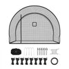VEVOR Baseball Batting Cage, 12.0 x 10.2 x 7.6 FT Freestanding Portable Batting Cage, Hitting Cages with 4-Ply Knotless Polyester & Pitching Machine Opening, Battings Cages Netting for Indoor Outdoor