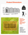 VEVOR Baseball Batting Cage, 33.0 x 12.0 x 9.8 FT Freestanding Portable Batting Cage, Hitting Cages with 4-Ply Knotless Polyester & Pitching Machine Opening, Battings Cages Netting for Indoor Outdoor