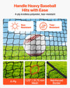 VEVOR Baseball Batting Cage, 40.0 x 12.1 x 10.0 FT Freestanding Portable Batting Cage, Hitting Cages with 4-Ply Knotless Polyester & Pitching Machine Opening, Battings Cages Netting for Indoor Outdoor