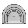 VEVOR Baseball Batting Cage, 40.0 x 12.1 x 10.0 FT Freestanding Hitting Net, for Indoor Outdoor Practice, 4-Ply Knotless Polyester Netting, Pitching Machine Opening, Baseball Hitting Trainer for Team