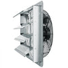 VEVOR 16'' Shutter Exhaust Fan, High-speed 2000 CFM, Aluminum Wall Mount Attic Fan with AC-motor, Ventilation and Cooling for Greenhouses, Garages, Sheds, Shops, FCC