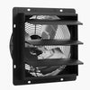 VEVOR 10 inch Shutter Exhaust Fan, Wall Mounted Attic Vent Fan with Smart Programming Variable Speed Temperature Control, 1000 CFM,EC Motor,Timer, for Shed,Garage,Greenhouse Ventilation Cooling,Black