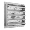 VEVOR 24 Inch Shutter Exhaust Fan Wall Mounted Automatic Louvers Silver, Sturdy Steel Housing, Low Noise, AC Motor, 7030 CFM Ventilation and Cooling for Attic, Garage, Barn, Greenhouse, Workshop