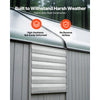 VEVOR 30 Inch Shutter Exhaust Fan Wall Mounted Automatic Louvers Silver, Sturdy Steel Housing, Low Noise, AC Motor, 8099 CFM Ventilation and Cooling for Attic, Garage, Barn, Greenhouse, Workshop