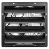 VEVOR 16 Inch Shutter Exhaust Fan Wall Mounted Automatic Louvers EC Motor, Steel Housing, Temperature & Humidity Controller, Ventilation & Cooling for Attic, Garage, Barn, Greenhouse, Workshop, Black
