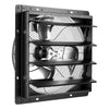 VEVOR 16 Inch Shutter Exhaust Fan Wall Mounted Automatic Louvers EC Motor, Steel Housing, Temperature & Humidity Controller, Ventilation & Cooling for Attic, Garage, Barn, Greenhouse, Workshop, Black