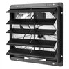 VEVOR 20 Inch Shutter Exhaust Fan Wall Mounted Automatic Louvers EC Motor, Steel Housing, Temperature & Humidity Controller, Ventilation & Cooling for Attic, Garage, Barn, Greenhouse, Workshop, Black