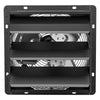VEVOR 12 Inch Shutter Exhaust Fan Wall Mounted Automatic Louvers EC Motor, Steel Housing, Temperature & Humidity Controller, Ventilation & Cooling for Attic, Garage, Barn, Greenhouse, Workshop, Black