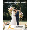 VEVOR Arch Backdrop Stand, 7.2 x 4 ft, Stable Structure, Easy Assembly, 1 Piece Gold Metal Arch Backdrop Stand for Wedding, Birthday Party, Graduation, Holiday Celebration, and Ceremony Decoration