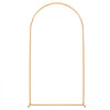 VEVOR Arch Backdrop Stand, 7.2 x 4 ft, Stable Structure, Easy Assembly, 1 Piece Gold Metal Arch Backdrop Stand for Wedding, Birthday Party, Graduation, Holiday Celebration, and Ceremony Decoration