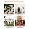 VEVOR Arch Backdrop Stand, Set of 2, 7.2 ft and 6 ft, Stable Structure, Easy Assembly, Gold Metal Arch Backdrop Stand for Wedding, Birthday Party, Graduation, Celebration, and Ceremony Decoration
