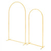 VEVOR Arch Backdrop Stand, Set of 2, 7.2 ft and 6 ft, Stable Structure, Easy Assembly, Gold Metal Arch Backdrop Stand for Wedding, Birthday Party, Graduation, Celebration, and Ceremony Decoration