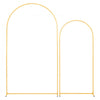 VEVOR Arch Backdrop Stand, Set of 2, 7.2 ft and 6 ft, Stable Structure, Easy Assembly, Gold Metal Arch Backdrop Stand for Wedding, Birthday Party, Graduation, Celebration, and Ceremony Decoration
