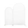 VEVOR Arch Backdrop Stand, Set of 2, 7.2 ft and 6 ft, Stable Structure, Easy Assembly, Gold Metal Arch Backdrop Stand with Cover for Wedding, Birthday Party, Celebration, and Ceremony Decoration