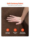 VEVOR Soft Corduroy Fabric - Sturdy and Non-Pilling, Soft to the Touch, Skin-Friendly and Breathable